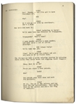 Moe Howard's 32pp. Script Dated October 1939 for The 1940 Three Stooges Film ''You Nazty Spy!'' -- Very Good Condition